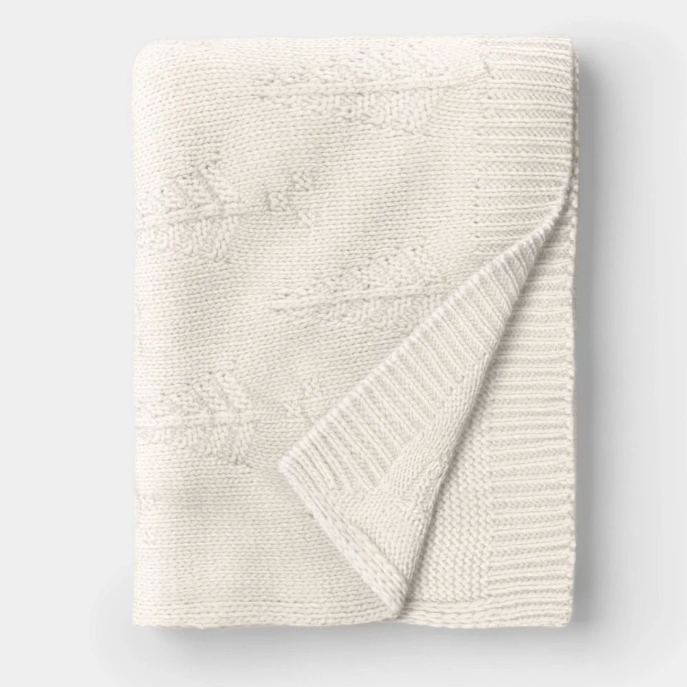 Target Threshold Knit Tree Throw Blanket